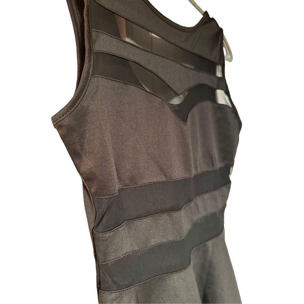 Nwt Zeagoo Women’s Black Party Dress With Mesh Accents — image 2 of 8
